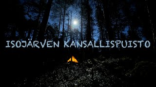 Isojärven Kansallispuisto Kamiina tiipiiteltta Kahden yön vaellus lumen tulo yllätti yöllä [upl. by Fay]