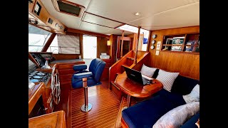 Fleming 55 Malta wheelhouse amp flybridge combo walkthrough [upl. by Brendin]