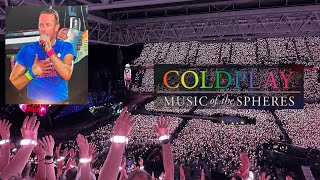 Coldplay  Live in Düsseldorf 4k  Music of the spheres 2024 🧡💙🩷💚💛 [upl. by Eceirehs200]