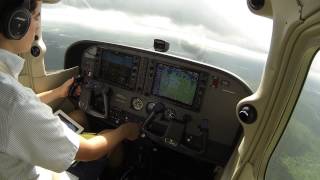 C172 G1000 Solo IFR Flight KMJX to KACY with ATC [upl. by Viradis]