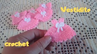 VESTIDITO CROCHET‼️para souvenir baby shower 😍🚼👶🐥 [upl. by Affra80]