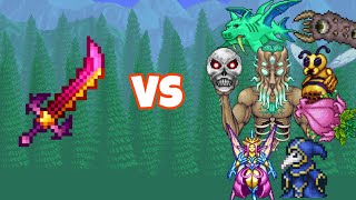 Terraria 14495  Star Wrath vs Bosses Master Mode [upl. by Leahcimal]