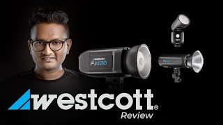 WestCott Lights FJ400 FJ200 amp FJ80 Speedlite Review by ChandruBharathy [upl. by Hulton]