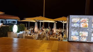 Fanabe Costa Adeje Tenerife Canary Islands  Moon Restaurant El Gran Sol El Brasserie Evening Walk [upl. by Annadiana739]