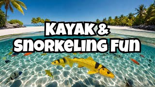 Plantation Island Resort Fiji  Kayak amp snorkeling 2024 [upl. by Aneehsyt]