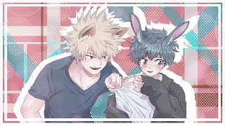 WOLF BAKUGOU x BUNNY DEKU  BakuDeku Oneshot  Omegaverse  MHA Story  REUPLOAD [upl. by Eronel]