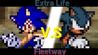 Extra Life Sonic VS Fleetway Sonic Restored [upl. by Tezile]