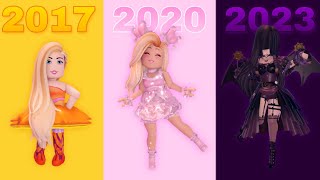 Royale Highs Fashion throughout the years👗💫 20172023 •Royale High• [upl. by Notluf]