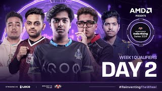 AMD Presents UE India Rising Series 2024 BGMI  Week 1 Qualifiers Day2 Ft iqoosoul godlike [upl. by Goode]