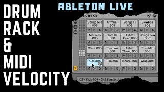 Ableton Live DRUM RACK amp MIDI VELOCITY [upl. by Silloh]