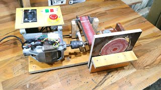 Make 2 in 1 Sander Machine from old Washing Machine Motor [upl. by Diandre466]