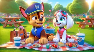 Paw Patrol Ultimate Rescue  CHASE x SKYE Snuggle Picnic  Very Funny Story  Rainbow 3 [upl. by Nelleh315]