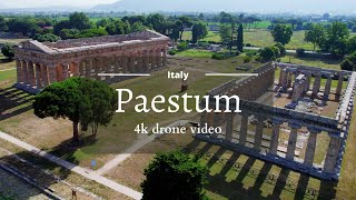 Paestum  4K drone video [upl. by Attirb]