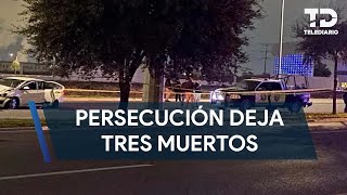 Persecución a presuntos delincuentes desata balacera en Apodaca se reportan tres muertos [upl. by Okir830]