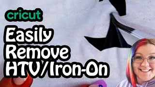 How To Remove Heat Transfer Vinyl From Fabric [upl. by Appilihp707]