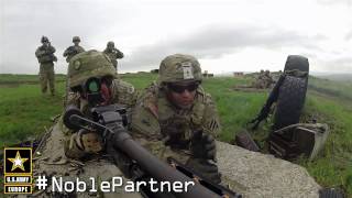 3ID Soldier coaches Georgian Soldier on M240B [upl. by Retepnhoj]