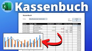 Excel Kassenbuch Vorlage  Kassenbuch selbst erstellen Mehrwertsteuer Diagramm Erklärung [upl. by Yelsnya227]