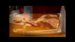 Tagliare un prosciutto Pata Negra Audio Italiano Spanishtasteit [upl. by Iramo769]