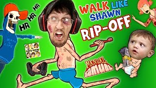 WALK LIKE SHAWN Video Game RipOff FGTEEV HILARIOUS Funny Fails w Manual Samuel the DOOFY ZOMBIE [upl. by Euqinobe]