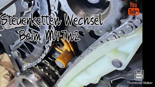 X3 e83 20d M47N2 MIT 150PS Steuerkette wechseln 240000km [upl. by Ellecrad]