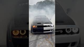 Listen to a real Supercharger Whine 🐈‍⬛🍷burnout hellcat dodgeofficial 707 [upl. by Jt709]