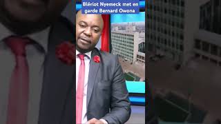 Blériot Nyemeck met en garde Bernard Owona parfaitayissi blériotnyemeck espaceminé [upl. by Rinna]