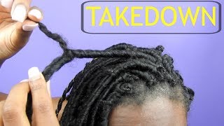 How To Safely Take Down Individual Faux Locs in 20 minutes [upl. by Oah]