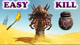 ARK HOW TO FIND amp KILL A DEATH WORM early game Ark Survival Evolved Scorched Earth Death Worm [upl. by Queena]