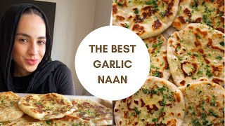 HOMEMADE GARLIC NAAN Easy Quick and Delicious [upl. by Enutrof]