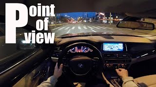 BMW 520i LCI F10 night POV drive [upl. by Zelten588]