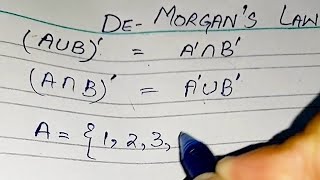 De Morgans law proofeasy method to solve De morgans law [upl. by Ayotal]