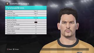 PES 2018 Roberto Baggio Face  Create Build Face for Baggio [upl. by Adieno]