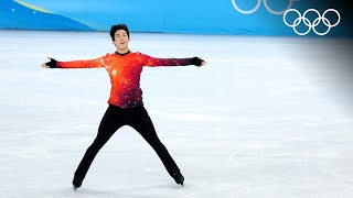 Nathan Chen wins figure skating Olympic gold ⛸️ [upl. by Dahij]