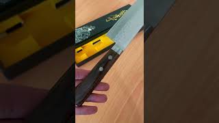 Unboxing Masutani Hamono VG10 Tsuchime Damascus Santoku 170mm asmrsounds japaneseknife [upl. by Nomaj]