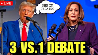 Trump Vs Kamala Full Debate  3 VS 1 on ABC [upl. by Evad293]