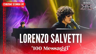 Lorenzo Salvetti  100 Messaggi  Esibizione Secondo Live  X Factor 2024 [upl. by Jamesy424]