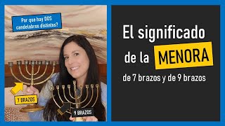 Menorah de 7 brazos y Menora de 9 brazos Cual es el significado [upl. by Nivel]