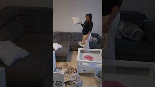 Living room reset🫧🧼shorts reset asmrcleaning cleaningmotivation cleaningroutine [upl. by Llertnom]