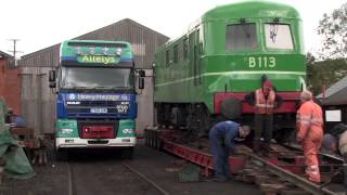 Diesel railway locomotives move to Ulster Folk and Transport Museum [upl. by Amla648]