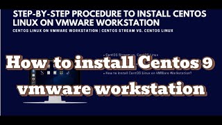 Procedure To Install CentOS 9 Linux On Vmware  Hanas Vlogs  technology tipandtricks security [upl. by Carrelli]