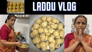 Laddu Vlog Making of 50 Laddu Laddu making recipe by Revathy Shanmugam SD 480p [upl. by Melodee]