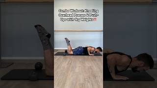 Combo Workout Kneeling Overhead Presses amp PushUps with 1kg Weightshomeworkout armstrength [upl. by Kcirdor]