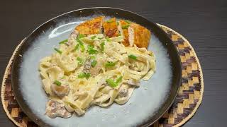 GUTEKA CREAMY MUSHROOM PASTA ZIROSHYE  EASY CREAMY MUSHROOM PASTA [upl. by Casandra]