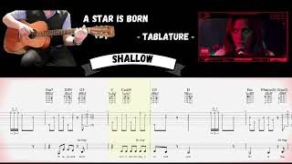 A star is born quotShallowquot  tablature  jaimelaguitarefr [upl. by Ataga155]