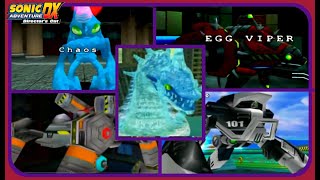 Sonic Adventure DX Directors Cut All Boss Encounters  No Damage 720p 60fps [upl. by Eah]