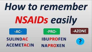 How to remember NSAIDs in easy way [upl. by Yartnoed]