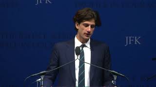 Jack Schlossberg presents Mayor Mitch Landrieu with 2018 JFK Profile in Courage Award [upl. by Diarmuid]