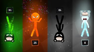 OYEN MELAWAN PARA BERUANG  STICKMAN PARTY 1234 PLAYER ALL MINI GAMES ANDROID IOS GAMEPLAY [upl. by Aicargatla]