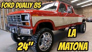 Ford Truck 4x4 85 Dually Doble Cabina 24quot hermosa Titulo limpio [upl. by Wilkie]