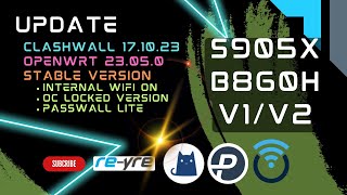 OpenWrt 23050 Stable ClashWall 171023 For B860H v1v2  REYREWRT [upl. by Gathard]